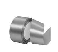 50mm Wide Grey Ribbon, 22M 2Inch Silver Grey Solid Fabric Large Thick Double Sided Satin Decorative Ribbon for Gift Wrapping, Wedding, Car, Sewing, Floral, Xmas Presents