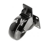 (50mm with brake black) Swivel Castor Wheels Heavy Duty Trolley Furniture Casters 35MM - 50MM - 75MM