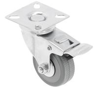 (50mm with brake grey) Swivel Castor Wheels Heavy Duty Trolley Furniture Casters 35MM - 50MM - 75MM