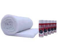 50mm x 10m Campervan Insulation Roll - Moisture & Mould-Resistant Non-Itch Van Insulation for DIY Install | 5cm Thick Thermal Liner for Camper, Van, Motorhome & Conversion Projects - Adhesive