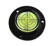 50mm x 12mm Level Bubble for Mini Round Leveller, Black Angle Clear for Bullseye Level for 360° Round Leveling, Acrylic Plastic Bu