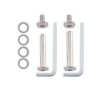 50mm x 15mm Luggage Wheel Replacement Kit - 360 Quiet PU Wheels with Axles & Screws