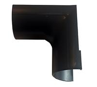 50mm x 25mm Black Clip-Over Right Angled Internal Trunking Adapter- Under Door | Loops