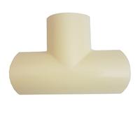 50mm x 25mm Magnolia Clip-Over 2 Way T-Splitter Trunking Adapter - Wall Conduit AV/TV | Loops