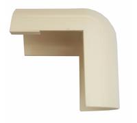 50mm x 25mm Magnolia Clip-Over Right Angled External Bend Trunking Adapter - Over Top | Loops