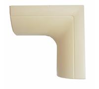 50mm x 25mm Magnolia Clip-Over Right Angled Internal Trunking Adapter - Under Door | Loops