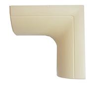 50mm x 25mm Magnolia Clip-Over Right Angled Internal Trunking Adapter - Under Door | Loops