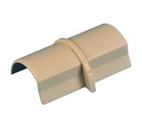 50mm X 25mm Magnolia Smooth Fit Coupler Joiner Trunking Adapter Wall Conduit Av