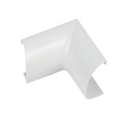 50mm X 25mm White Clip Over Internal Bend Trunking Adapter 90 Degree Conduit