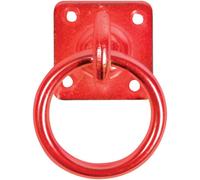 50mm X 50mm No.550/pp Perry Equestrian Swivel Tie Ring On Plate - Pack Of 2 Prepacked