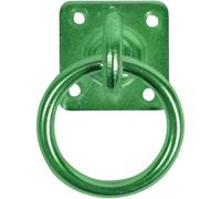 50mm X 50mm No.550/pp Perry Equestrian Swivel Tie Ring On Plate - Pack Of 2 Prepacked