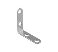 50mm x 50mm x 13mm Furniture Angle Bracket Shelf Corner Bracket L Shaped Mount for Wood Furniture Desk FKW50 (Pack of 4) K10DE