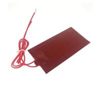 50mm x 80mm 8W DC 12V Rectangular Flexible Silicone Heating Pad for Plumbing Fittings Oil Tank Electrical Wires