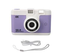 50MP 1080P Digital Camera 8X Digital Zoom 2.4 Inch Screen 800mAh Battery Compact Small Camera for Travel Video Camera (Purple)