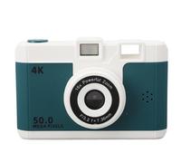 50MP 1080P Digital Camera Front Rear Dual Cameras Compact Small Camera with 8X Digital Zoom 2.4 Inch Screen 800mAh Battery (Green)