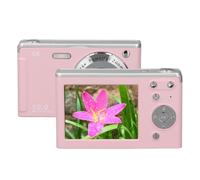 50MP 16X Zoom 4K Digital Camera, High Speed Autofocus, Anti Shake Fill Light,Compact Camera with 2.8 Inch LCD Screen, for Kids Students Travel (Pink)