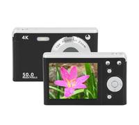 50MP 16X Zoom 4K Digital Camera, High Speed Autofocus, Anti Shake Fill Light,Compact Camera with 2.8 Inch LCD Screen, for Kids Students Travel (Black)
