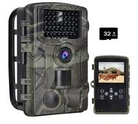 50MP 4K Wildlife Trail Camera Ultra HD Hunting Game Cam with 0.2s Trigger Speed 32GB SD Card Included IP66 Waterproof Night Vision Motion Activated Garden Security Monitor