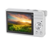 50MP Digital Camera, 1080P FHD Autofocus Vlogging Camera with 2.8 Inch LCD Screen, Compact Small Digital Point and Shoot Camera Builtin Flash & Filters for Photography and Video (Silver)