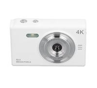 50MP Digital Camera Support 128GB Memory Card, Anti Shake Compact Camera for Wedding Party, White