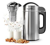 50oz Almond Milk Maker Machine (Built-in Strainer Filter) Make Plant Based Milk, Soup & Juice, 6-7 Cups Per Batch, 304 Stainless Steel, 5.3 lb, Automatic Cleaning, 8-IN-1 Nut Milk Maker for Soy & Oat