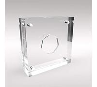 50p Perspex/Acrylic Coin Display Case Silver Proof Style