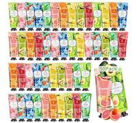 50Pack Hand Cream, Gift Set for Women, Mini Hand Cream with Fruit Flavour