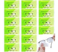 50Pack Individually Wrapped Glasses Anti Fog Wet Wipes; Portable Automotive Glass Anti Fog Wipes; Pre-Moistened Cleaning Wipes for Cleans Eyeglasses, Car Glass, Lens,Cameras, Cell Phone and More