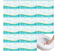 50Pack Luxury Hotel Disposable Toilet Cleaning Wipes Individually Wrapped; Flushable Clean Hygienic Wet Wipes for Guest; Travel Toilet Essential Wipes for Public Restrooms,Airplane, Road Trips,Home