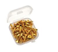 50pack Metal Guitar Pickguard Screws High Strengths Alloy Metal Corrosions Resistant for Secure Installation Professional Bass Guitar Screws