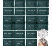 50Pack Portable Waterproof Travel Disposable Shower Caps Individually Wrapped; Multipurpose Plastic Elastic Salon Cap for hair dye;Hair Processing Caps for Hair Treatment,Salon, Spa, Hotel,Home,Travel