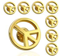 50Pack World Peace Symbol Badge Enamel Lapel Pin, Love Peace Sign badges Pins For Clothes Bags Hats Brooches Jewelry Gift