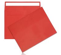 50Packs A4 Red Envelopes4x 6 Inch Card Envelopes,Self Seal for Weddings, Greeting Cards，Mailing， Invitations, Photos, Postcards