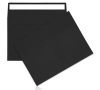 50Packs A7 Black Envelopes 5x 7 Inch Card Envelopes,Self Seal for Weddings,Greeting Cards,Mailing,Invitations,Photos,Postcards
