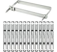 50Packs Filing Strip Fastener Filing Clip 80 mm Acco Fasteners Office Metal Filing Paper Fastener Clips Premium Prong Fastener Storage for Standard 2-Hole Punch, 50mm Capacity