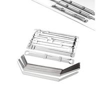 50Packs Filing Strip Fastener Filing Clips,80mm Fasteners Office Metal Filing Paper Fastener Clips Premium Prong Fastener Storage,Metal Fasteners Loose-Leaf Binding Clamp for School Office Home