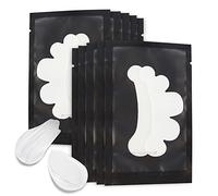 50Pairs Eyelash Extension Pads Under Eye Gel Pads Lash Pads Lint Patches Under Eye Patches Eye Pads for Eyelash Extensions (Flower-Black)