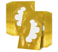 50Pairs Eyelash Extension Pads Under Eye Gel Pads Lash Pads Lint Patches Under Eye Patches Eye Pads for Eyelash Extensions (Flower-Gold)