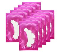 50Pairs Eyelash Extension Pads Under Eye Gel Pads Lash Pads Lint Patches Under Eye Patches Eye Pads for Eyelash Extensions (Flower-Purple)