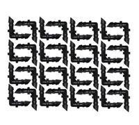 50PC 1/4" Plastic Couplings Double Barbed Connector Elbow for 4/7mm Tubing Garden Hose Repair Drip Irrigation Greenhouse(Elbow)