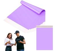 50pc 25x35cm Purple Vinted Postage Bags Mailing Bags for Clothes,Mailing Poly Postal Self Seal Bags,Parcel Shipping Bags Strong Packaging Bag Delivery Bags Plastic Envelopes for Posting Clothes Parcel