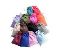 50pc 7x9 9x12 10x14 13x18 15x20cm Jute gift Bags handmade natural Pouch Cotton Linen Gift Packaging Bags(Champagne,15x20cm linen)