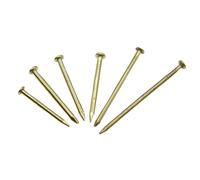 50Pc Copper Plated Iron Nail Rod Dia 1.2mm Round Head Screw Small Tiny Nails Model Making Hardware Connection Fastener