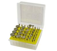 50pc Diamond Burr Set 120 Grit Carving Engraving Rotary Etching 1/8" Shank TE886