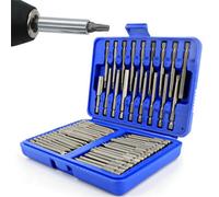 50Pc Magnetic Screwdriver Bit Set Extra Long Drill Security Bit Set With Case