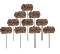 50PC Mini Drill Abrasive Brush Nylon Buffing Polishing Wheel with 3mm Shank Replacement for Rotary Tool Accessories Set Grinder Disc Polishing Wheel(120 Grit,20pc)