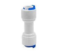 50Pc Reverse Osmosis Quick Coupling 1/4 Hose Connection Tee Y Connector 2 Way Equal Elbow Straight RO Water Plastic Pipe Fitting(End Plug)