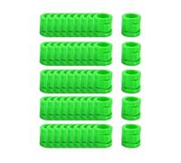50Pcs 0.35-Inch Racing Pigeon Leg Rings with Snap Closures for Easy Installation and Can Be Opened As An Accessory.,Green,0.9cm