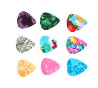 50Pcs 0.46mm 0.7mm Celluloid Guitar Picks Set, Strong and, Comfortable and Easy to Use, Suitable for Folk Guitar, Sweeping or Breaking Chords, Comes with 50 Picks, Clear Tone