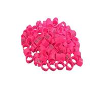 50Pcs 01-50 Numbered Bird Foot Rings,10Mm Inner Diameter Clip Type Pigeon Leg Bands,Suitable For Dove Parrot Poultry Farming Foot Identification Rings(Pink)